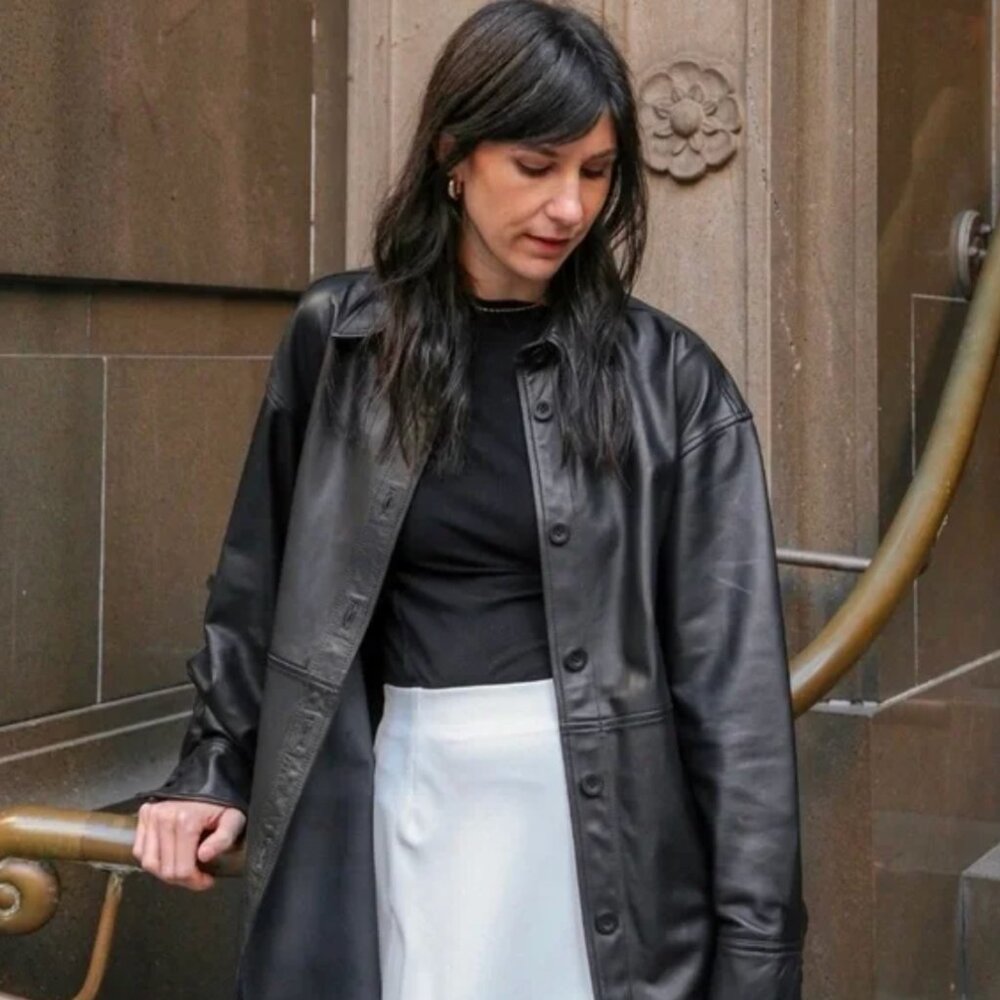 Quince Leather Shacket